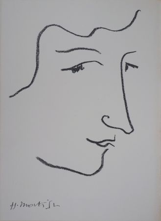 Lithographie Matisse - Portrait de profi