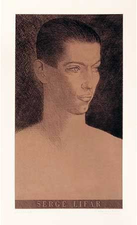 Gravure Marcoussis - Portrait de Serge Lifar