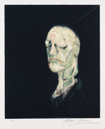 Lithographie Bacon - Portrait de William Blake