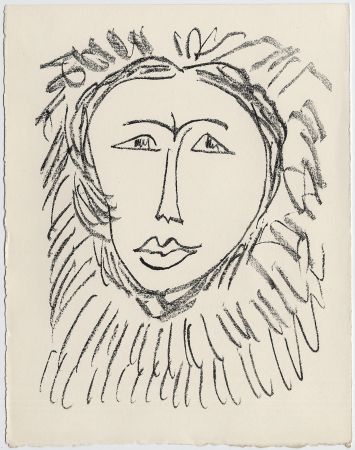 Lithographie Matisse - Portrait d'homme esquimau n° 3. 1947 (Pour Une Fête en Cimmérie)