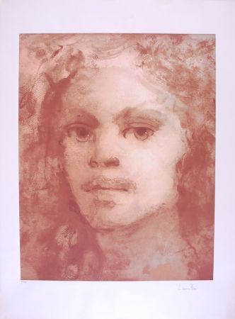 Lithographie Fini - Portrait imaginaire