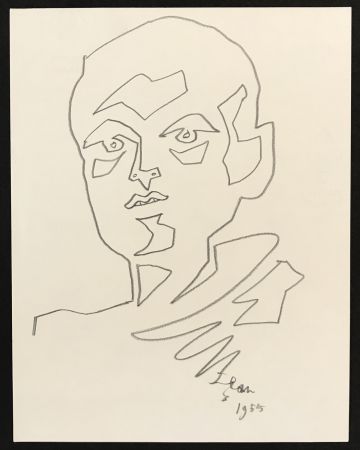 Aucune Technique Cocteau - Portrait of a Man