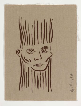 Sérigraphie Haring -  Portrait of Joseph Beuys 
