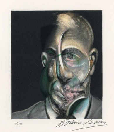 Lithographie Bacon - Portrait of Michel Leiris 