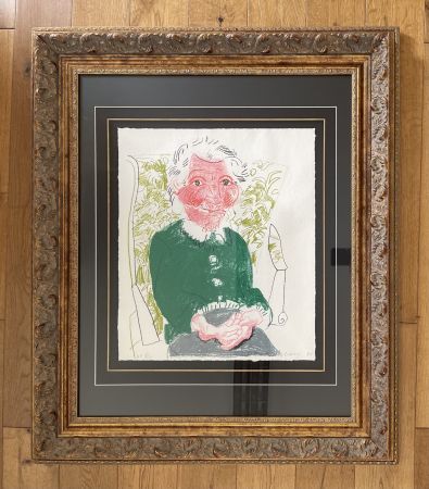 Lithographie Hockney - Portrait of Mother 1