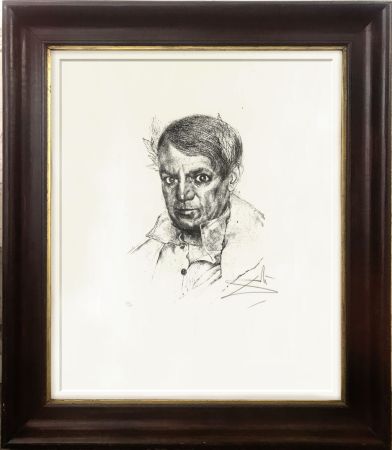 Gravure Dali - Portrait of Picasso