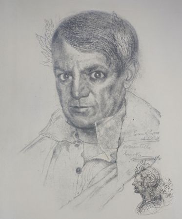 Gravure Dali - Portrait of Picasso