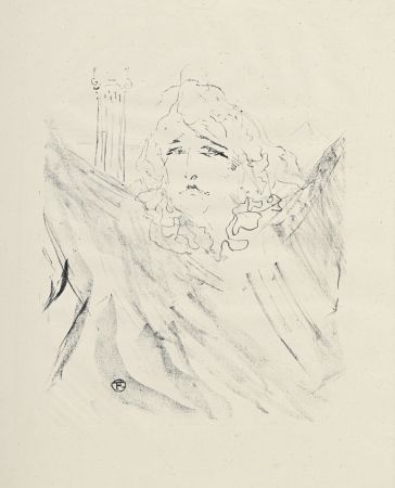 Lithographie Toulouse-Lautrec - Portraits d’Acteurs et d’Actrices : Sarah Bernhardt dans Cléopâtre, 1898