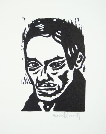 Linogravure Schmitz - Porträt Seiwert 