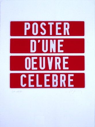 Sérigraphie Ducorroy - Poster d'une oeuvre célèbre
