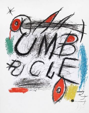Lithographie Miró - Poster for the film ‘Umbracle,’ 1973