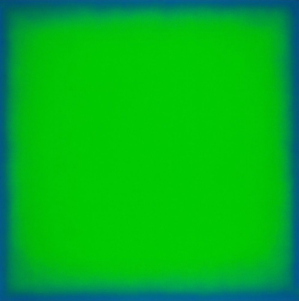 Sérigraphie Yturralde - Postludio IV (Green and Blue)