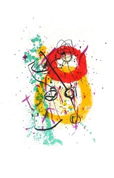 Lithographie Miró - Pour XX° siècle n°16