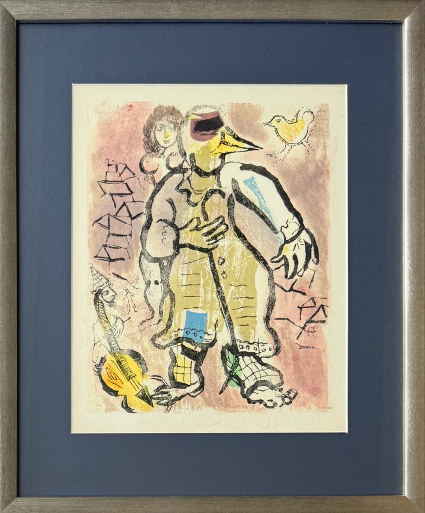 Gravure Sur Bois Chagall - Poèmes, Planche XX