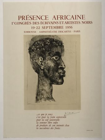 Lithographie Picasso - Presence Africaine