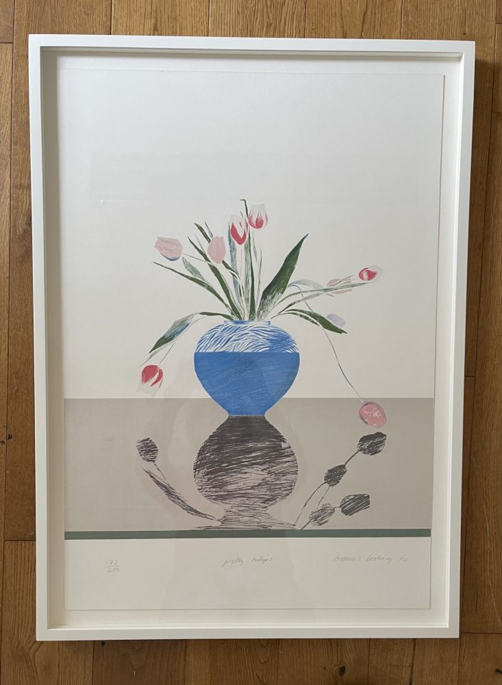 Lithographie Hockney -  Pretty Tulips 