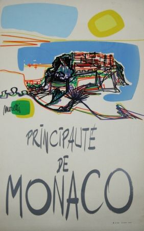 Sérigraphie Moretti - Principauté de Monaco  1960