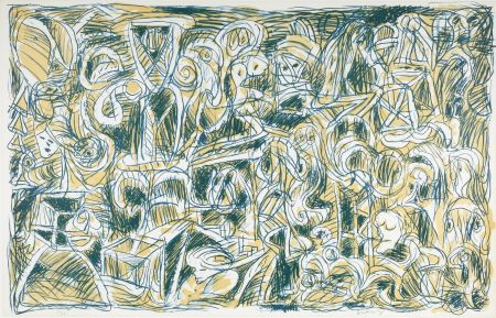 Lithographie Alechinsky - Problème démographique