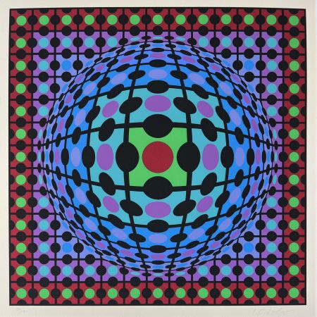 Sérigraphie Vasarely - Procion 3