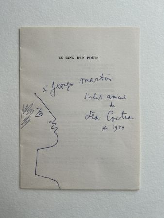Livre Illustré Cocteau - Profile with Laurel Wreath, 1959