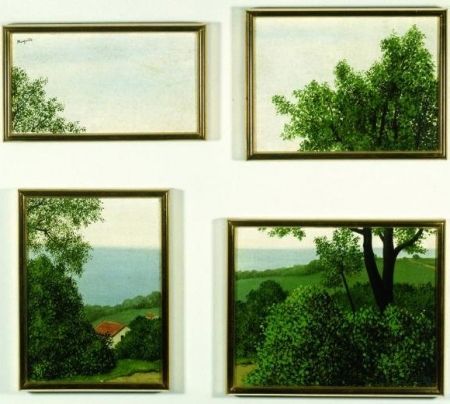 Lithographie Magritte - Profondeur de la terre ou paysage, 1930