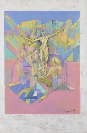 Lithographie Villon - Prométhée délivré, 1960
