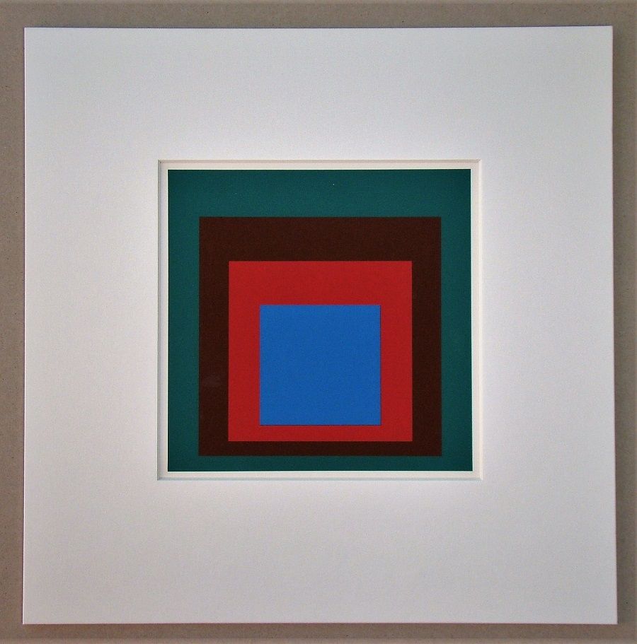 Sérigraphie Albers - Protected Blue