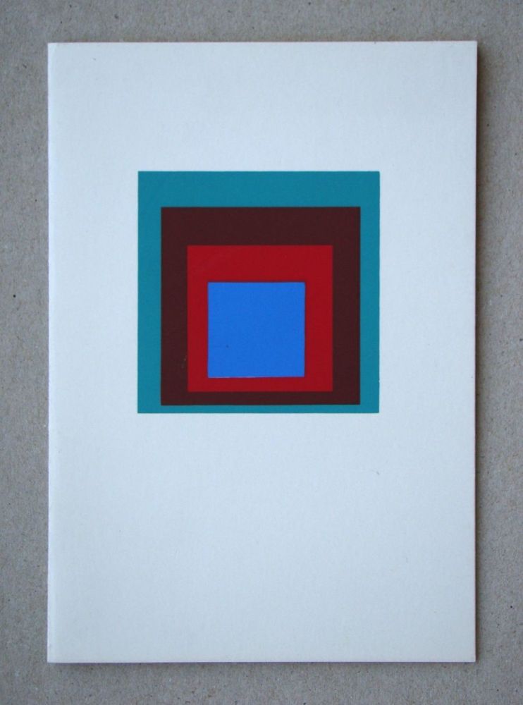 Sérigraphie Albers - Protected blue