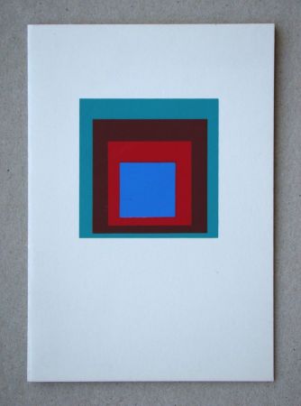 Sérigraphie Albers - Protected blue