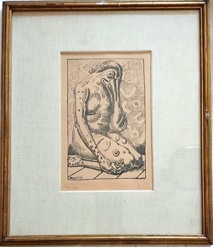 Lithographie Savinio - Psiche, da 
