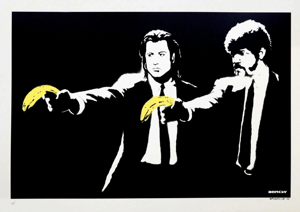 Sérigraphie Banksy - Pulp Fiction (unsigned)