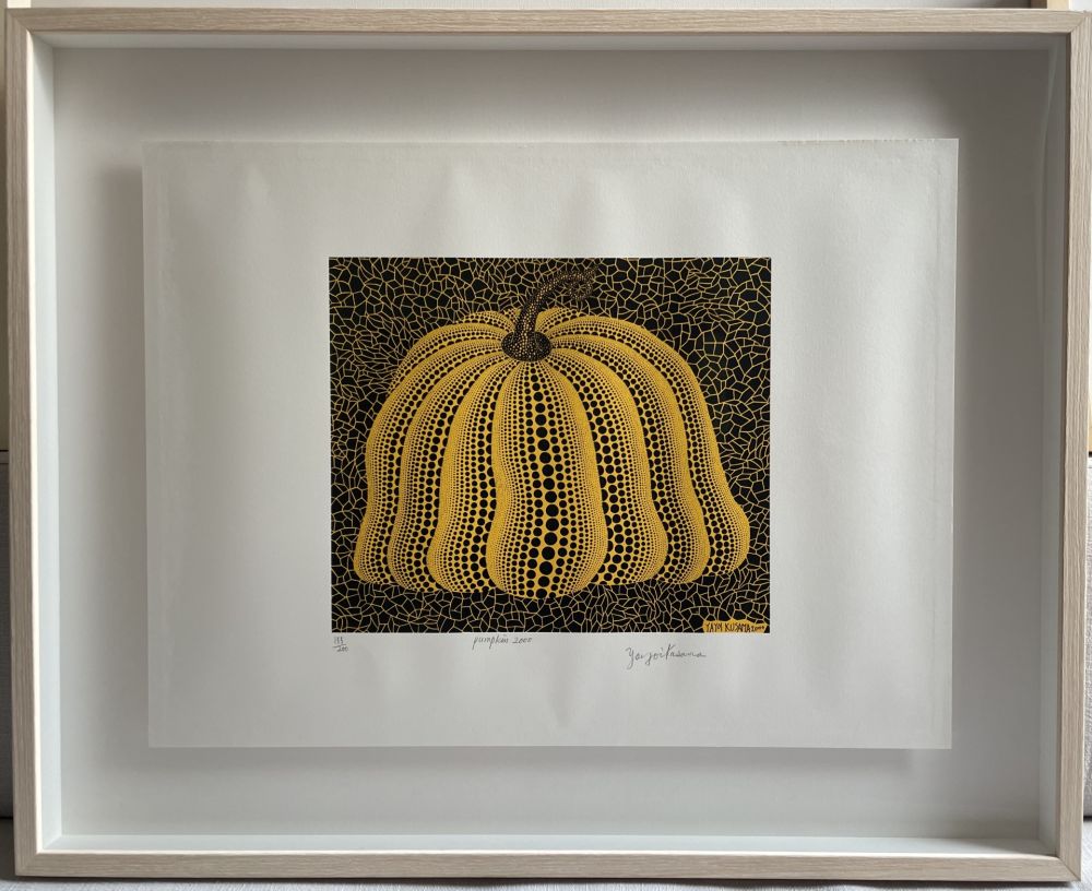 Sérigraphie Kusama - Pumpkin 2000 (Yellow)