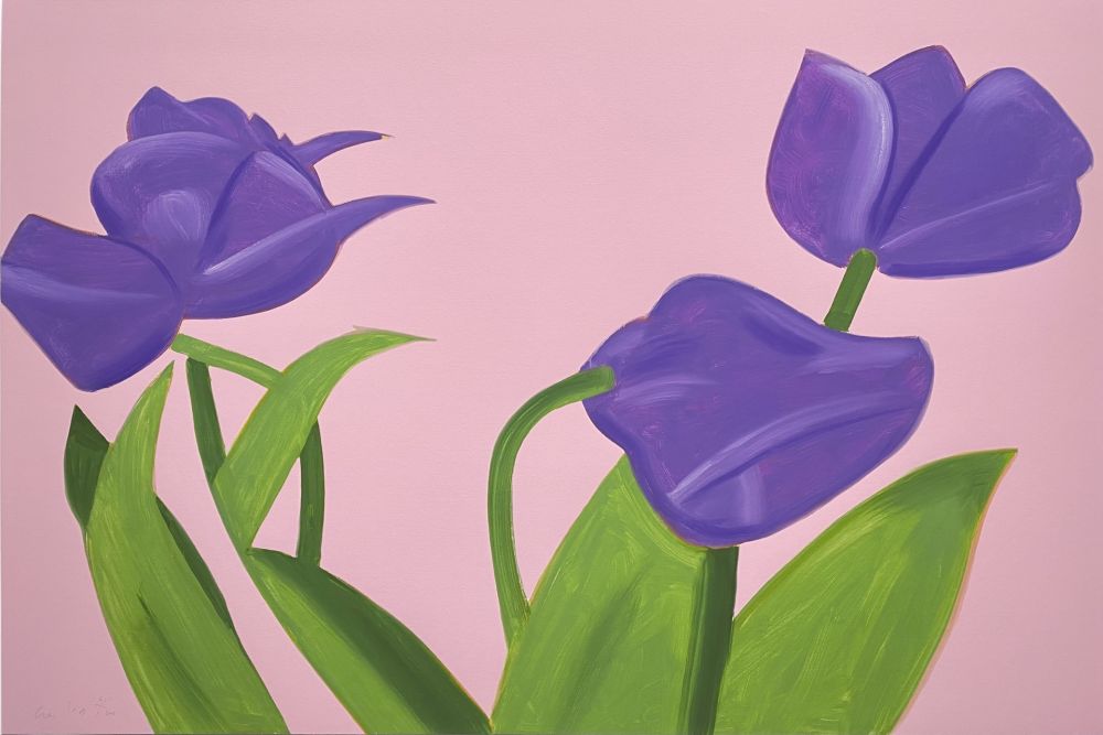 Sérigraphie Katz - Purple Tulips 1