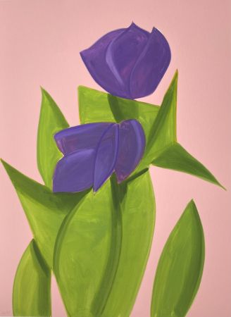 Sérigraphie Katz - Purple Tulips 2