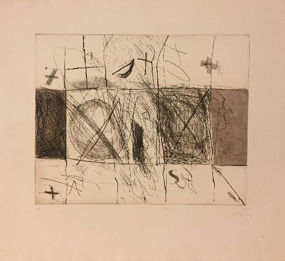 Eau-Forte Et Aquatinte Tàpies - Quadrats i grafismes