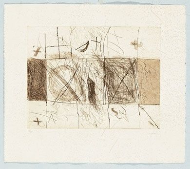 Gravure Tàpies - Quadrats i grafismes	