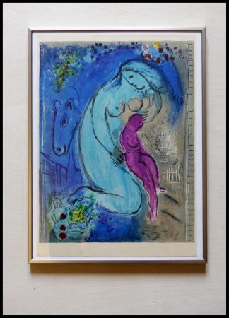 Lithographie Chagall - QUAI AUX FLEURS
