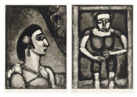 Eau-Forte Et Aquatinte Rouault - Quatorze planches gravées pour Les fleurs du mal