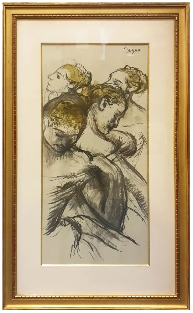 Collographie Degas - QUATRE BALLERINES (1898)
