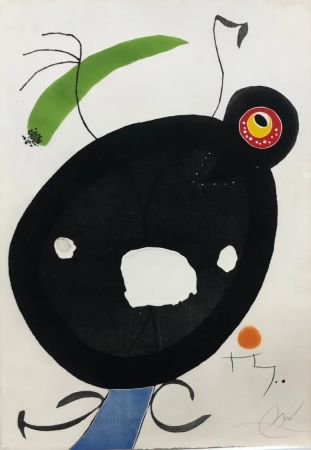 Eau-Forte Et Aquatinte Miró - Quatre Colors acarien El Mon IV