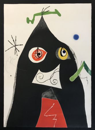Eau-Forte Et Aquatinte Miró - Quatre Colors Aparien El Mon I (Four Colors will Beat the World I)