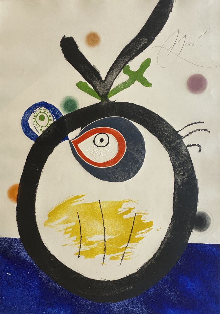 Eau-Forte Et Aquatinte Miró - Quatre Colors Aparien El Mon II (Four Colors will Beat the World II)