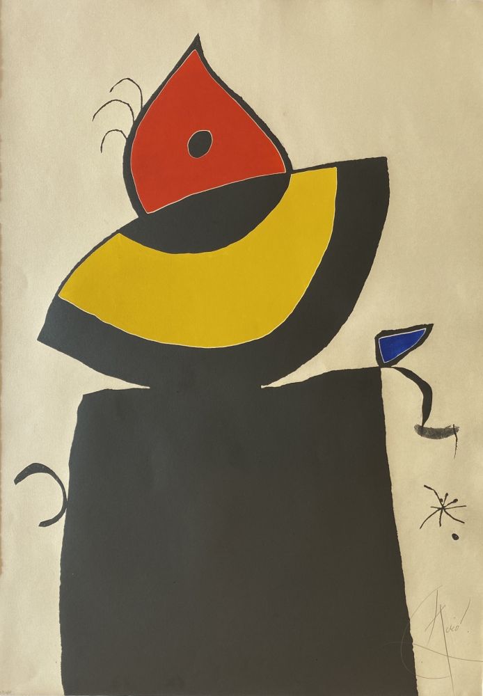 Eau-Forte Et Aquatinte Miró - Quatre Colors Aparien El Mon V (Four Colors will Beat the World V)