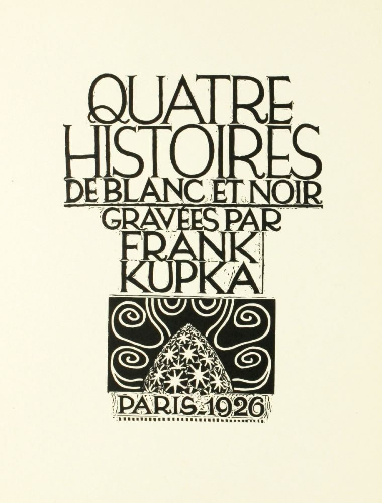 Gravure Sur Bois Kupka - Quatre histoires de blanc et noir 