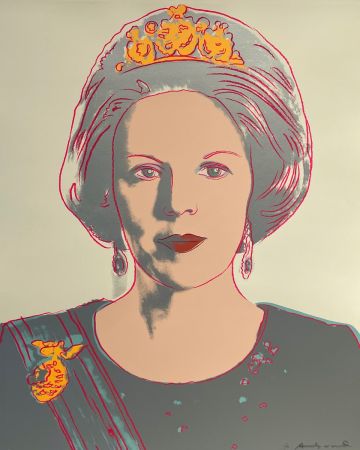 Sérigraphie Warhol - Queen Beatrix of the Netherlands 339