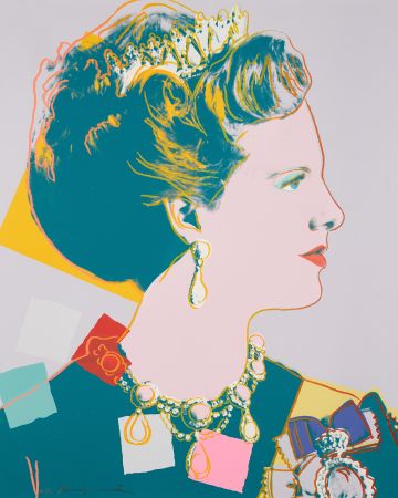 Sérigraphie Warhol - Queen Margrethe II of Denmark (FS II342)