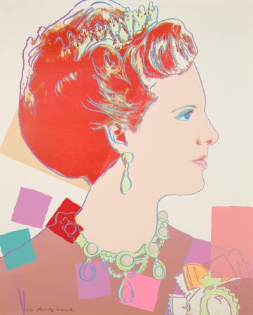 Sérigraphie Warhol - Queen Margrethe II of Denmark (FS II344)