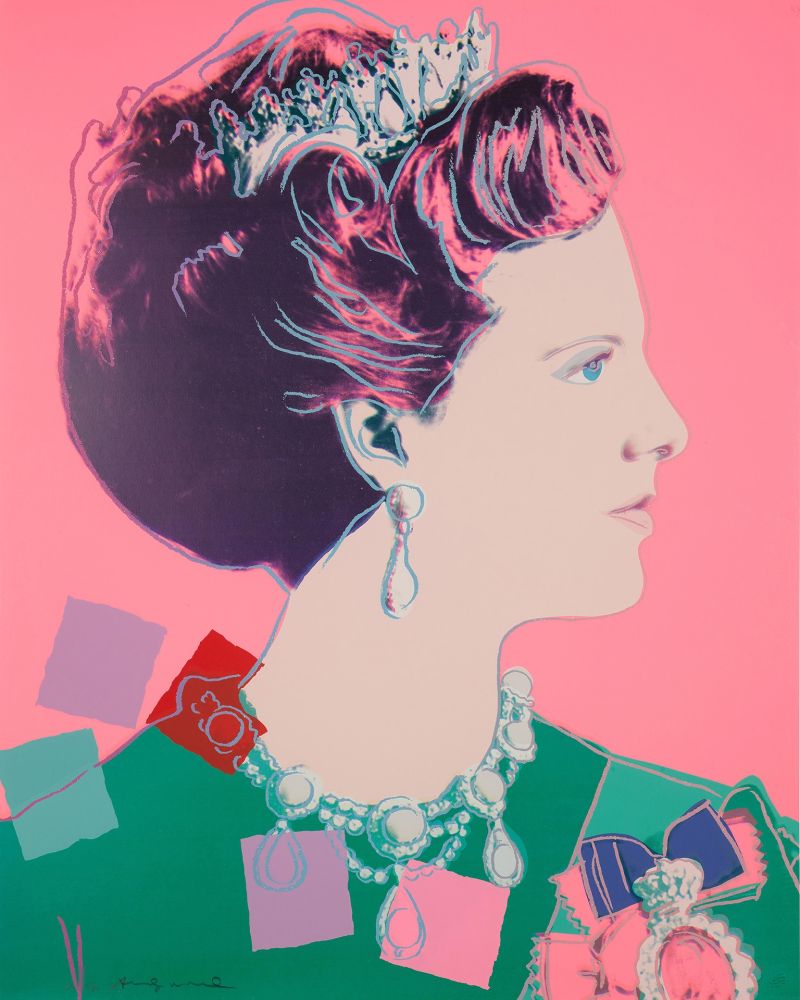 Sérigraphie Warhol - Queen Margrethe II of Denmark (FS II.345)