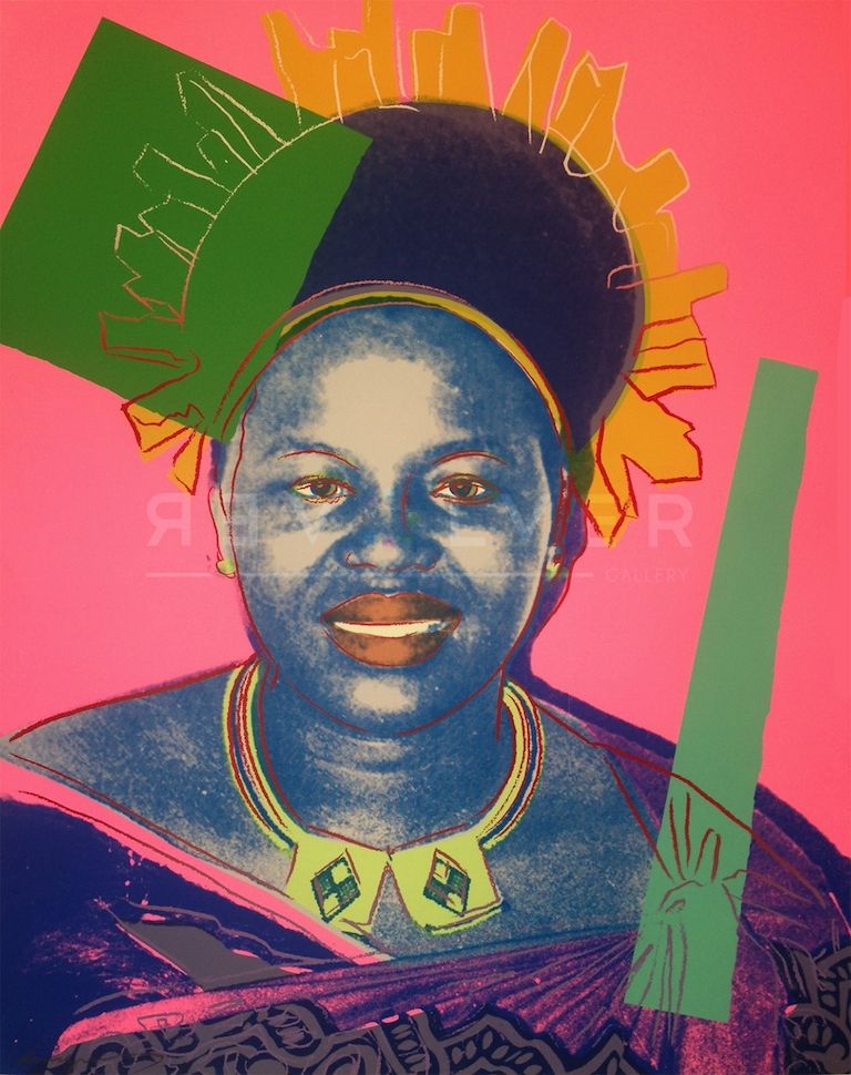 Sérigraphie Warhol - Queen Ntombi Twala of Swaziland TP (FS IIB.346)
