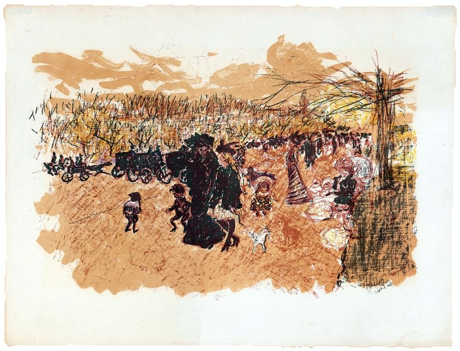 Lithographie Bonnard - Quelques aspects de la vie de Paris 1